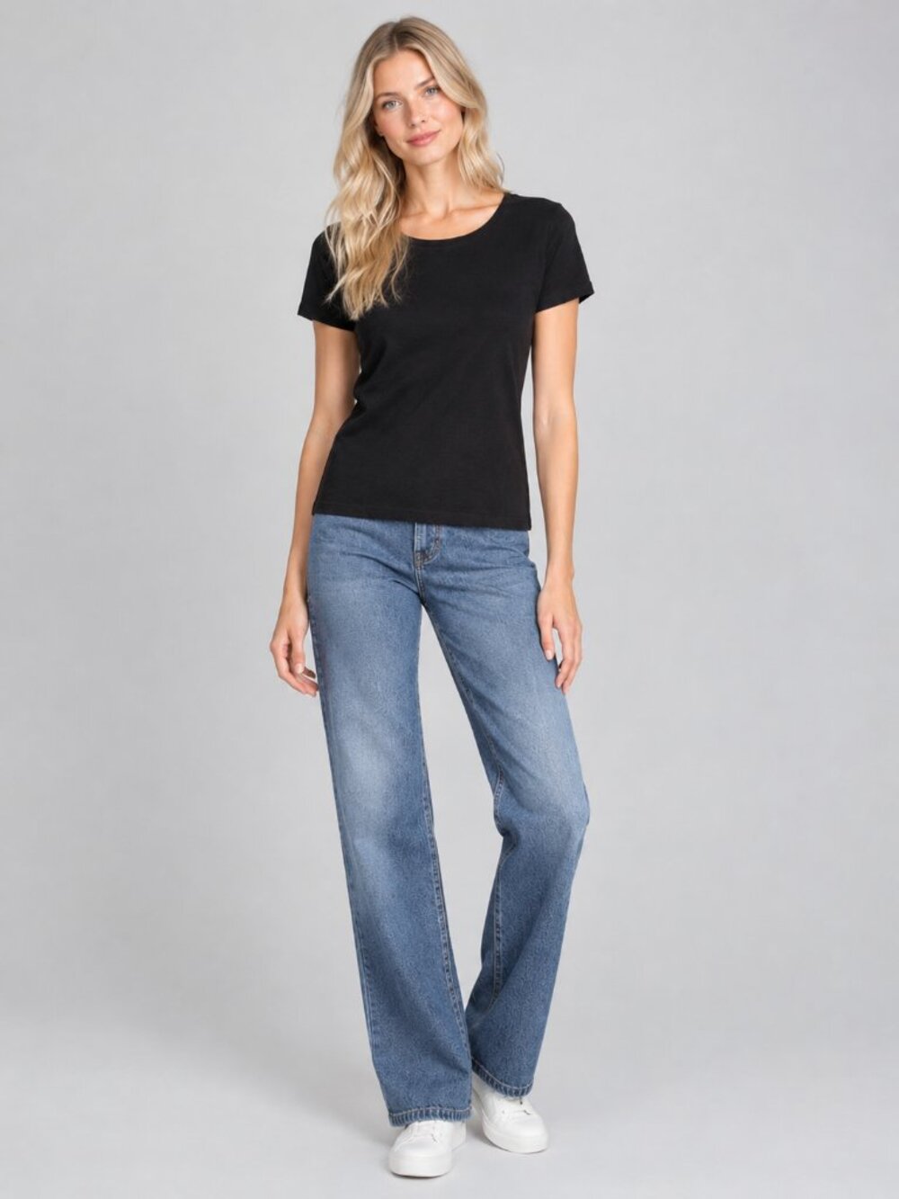 2/$30 Amazon Essentials Short Sleeve Crew Neck Tee Black Small #A4691